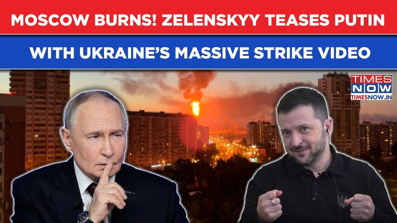 Moscow Under Fire! Zelenskyy Shares Video Of Ukraine&rsquo;s LARGEST-EVER Attack On Russia | WATCH