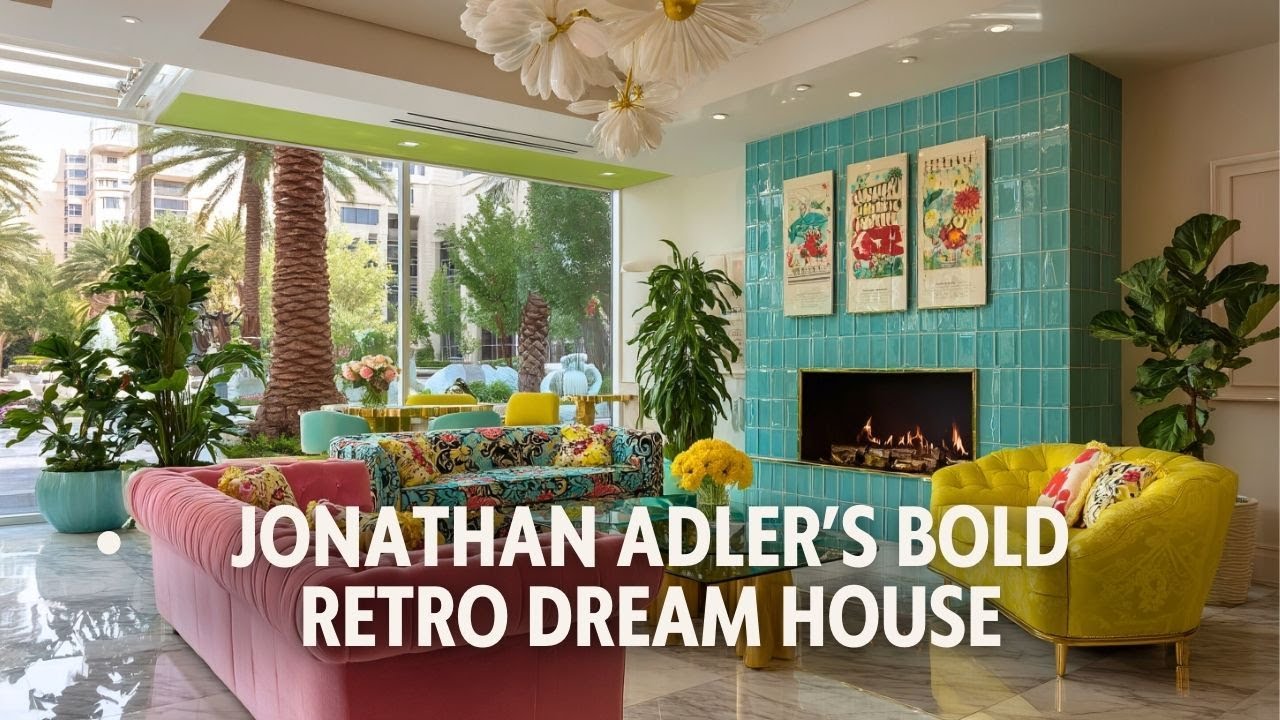 Jonathan Adler’s Spring House Fun, Modern Design with Vibrant Spring Colors and Playful Accents