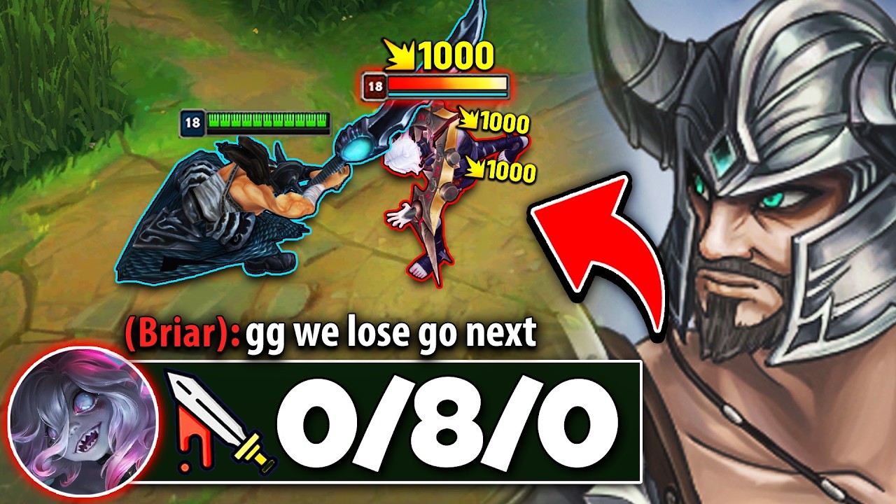 THE MOST BRUTAL TOP LANE BEATDOWN YOU'LL EVER SEE (BRIAR WAS TILTED)