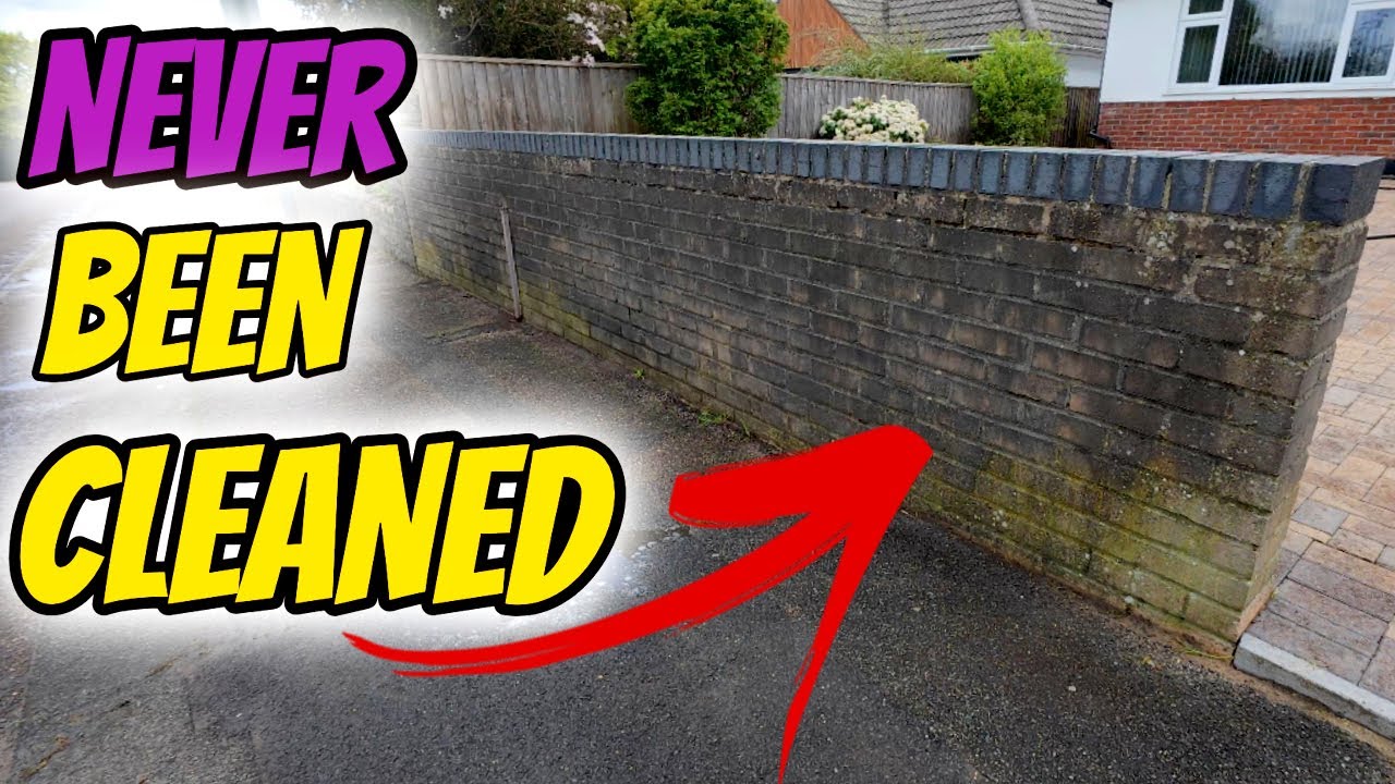Watch This Brick Wall Get MAGICALLY Clean in Minutes!