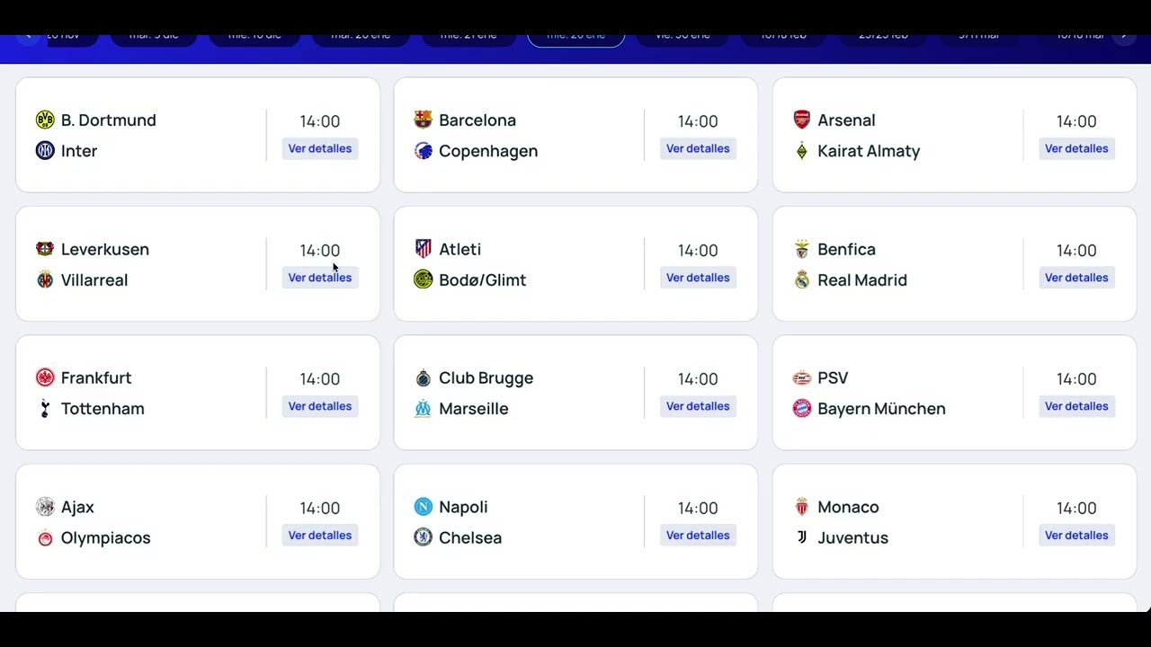 UEFA Champions League 2025-2026: League Phase - Matchday 8 - Predictions