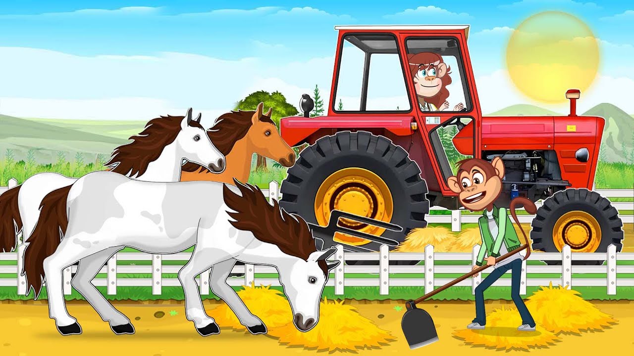 Caring for Injured Horses 🐴 Horseshoeing & Replacing Horseshoes | Farm Work Animation