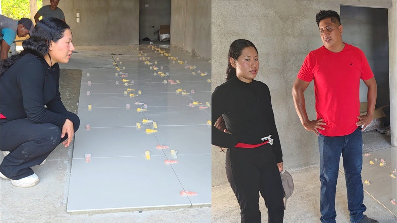 🚨Mira Como va quedando el piso Ceramico, Hoy mismo terminan 😱