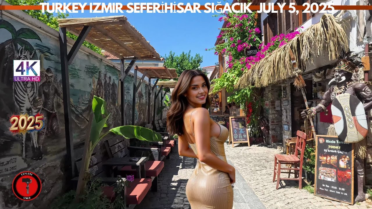 IZMIR SEFERIHISAR SIĞACIK 2025 Walking Tour | 4k UHD 60fps | İZMİR TÜRKİYE