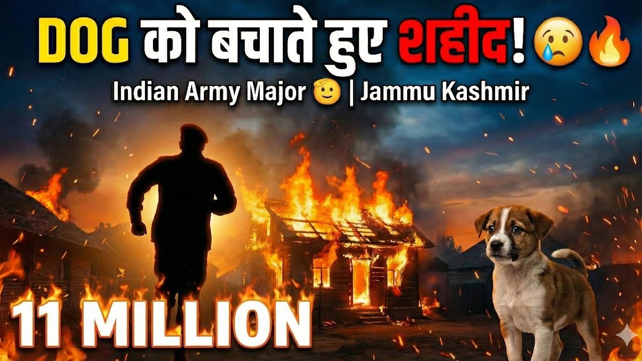 Dog को बचाने के लिए शहीद हो गए Army Officer 💔 | Real Story | Motivation#viralvideo #trending 