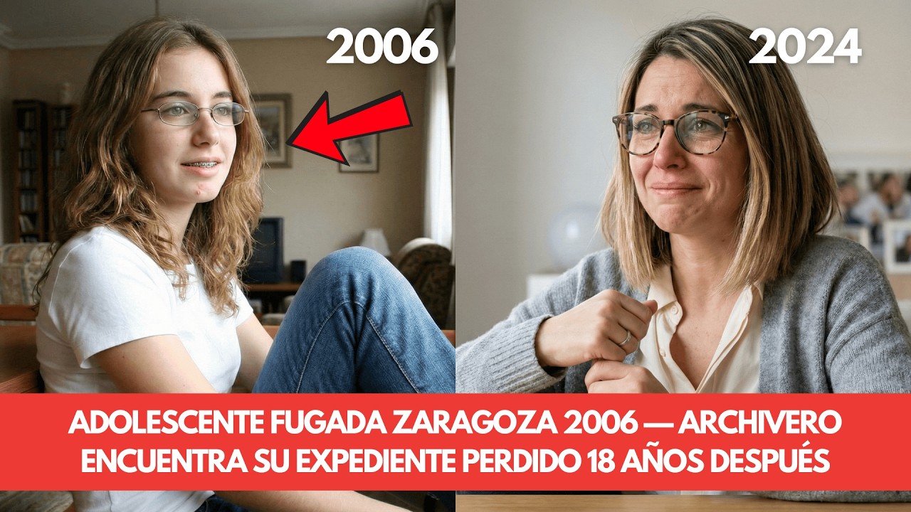 Adolescente fugada Zaragoza 2006 — archivero encuentra su expediente perdido 18 años después