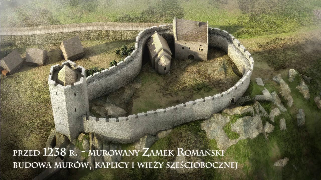 Zamek we Wleniu - wizualizacja historii budowlanej