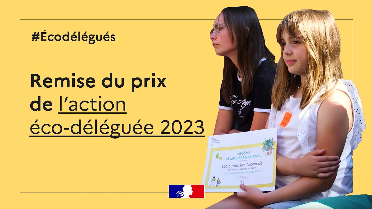 Cérémonie de remise du prix de l'action éco-déléguée 2023