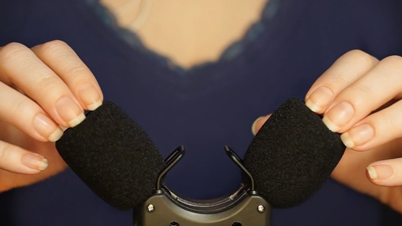 ASMR Tascam Mic Scratching with Natural Long Nails💅