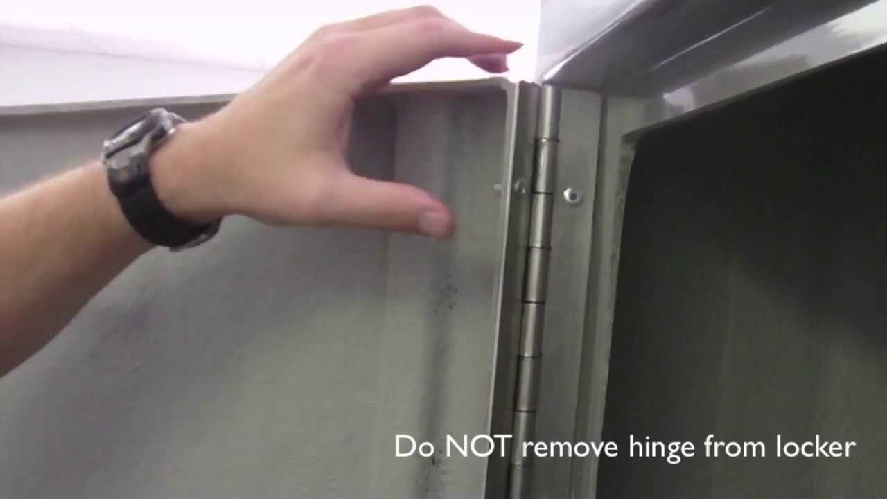 How to replace a door on an American Bicycle Security locker