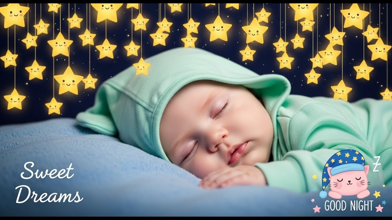 Baby Sleep Music🌙Help Baby Sleep Instantly💫Peaceful Dream💖Mozart & Brahms Lullabies