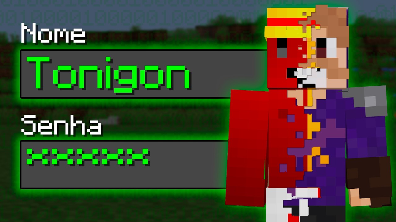 HACKEEI a Conta Do TONIGON no Minecraft...