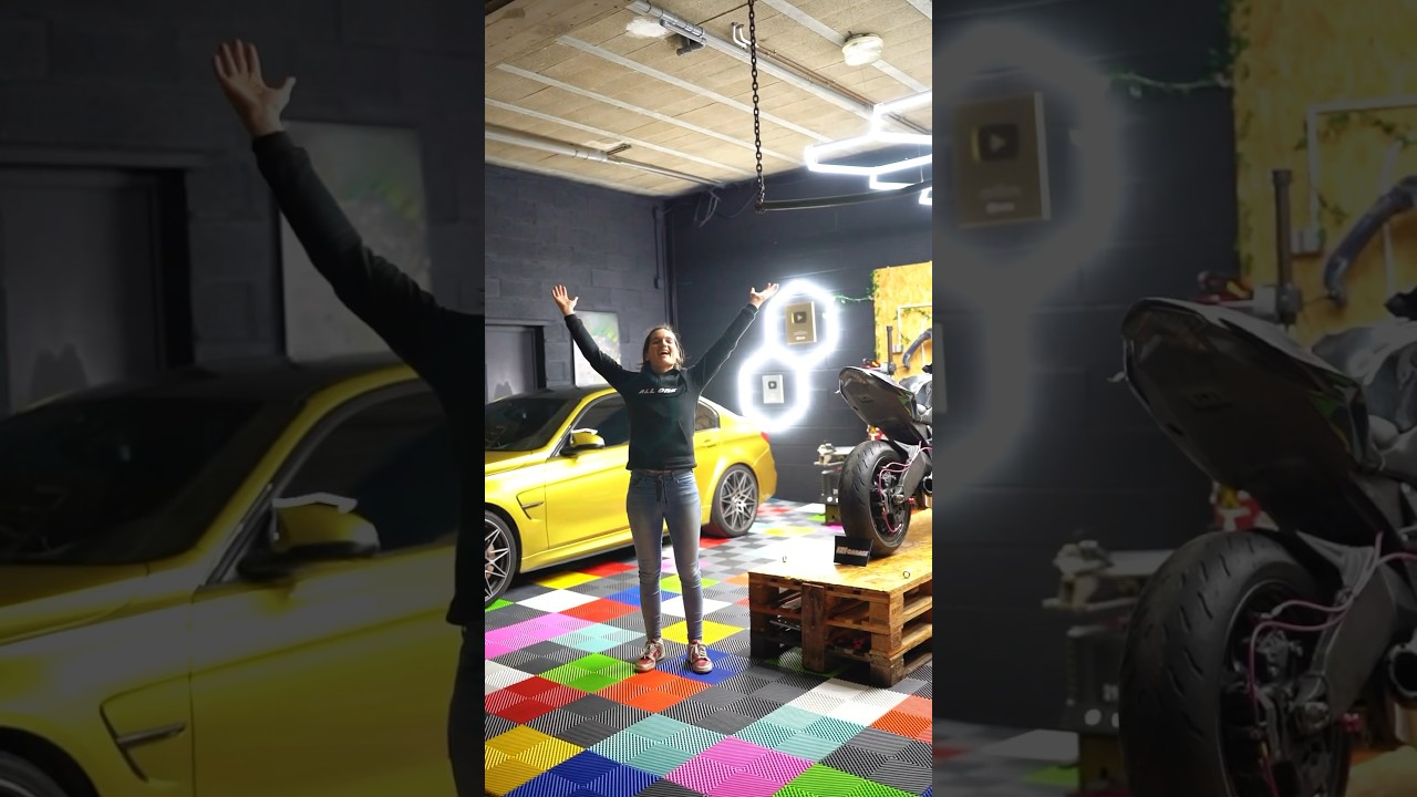 My Garage TRANSFORMATION 😱 La TRANSFORMATION de mon GARAGE ! MERCI &agrave; @izigarage ❤️🙏🏼