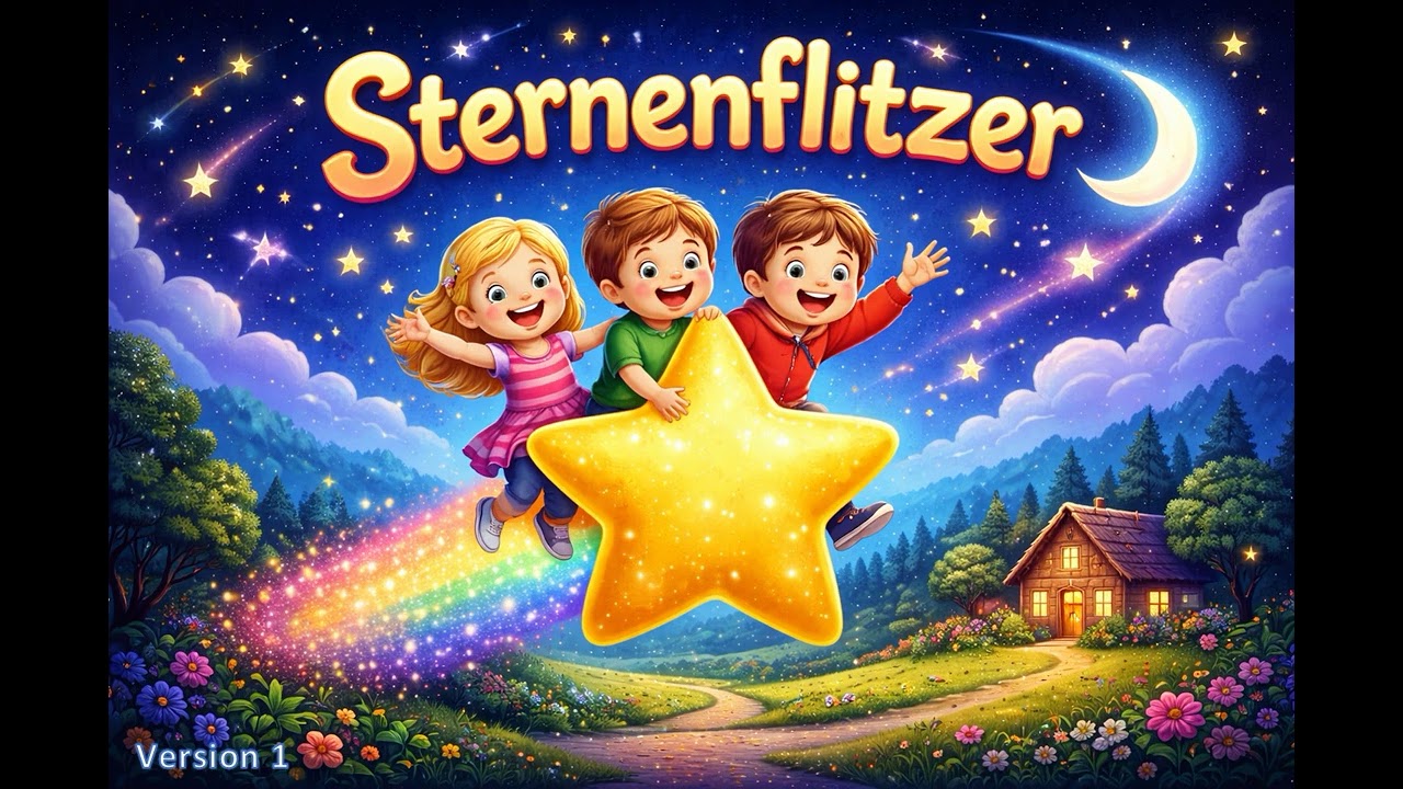 Sternenflitzer Version 1 🍮 | Lustiges Kinderlied zum Mitsingen