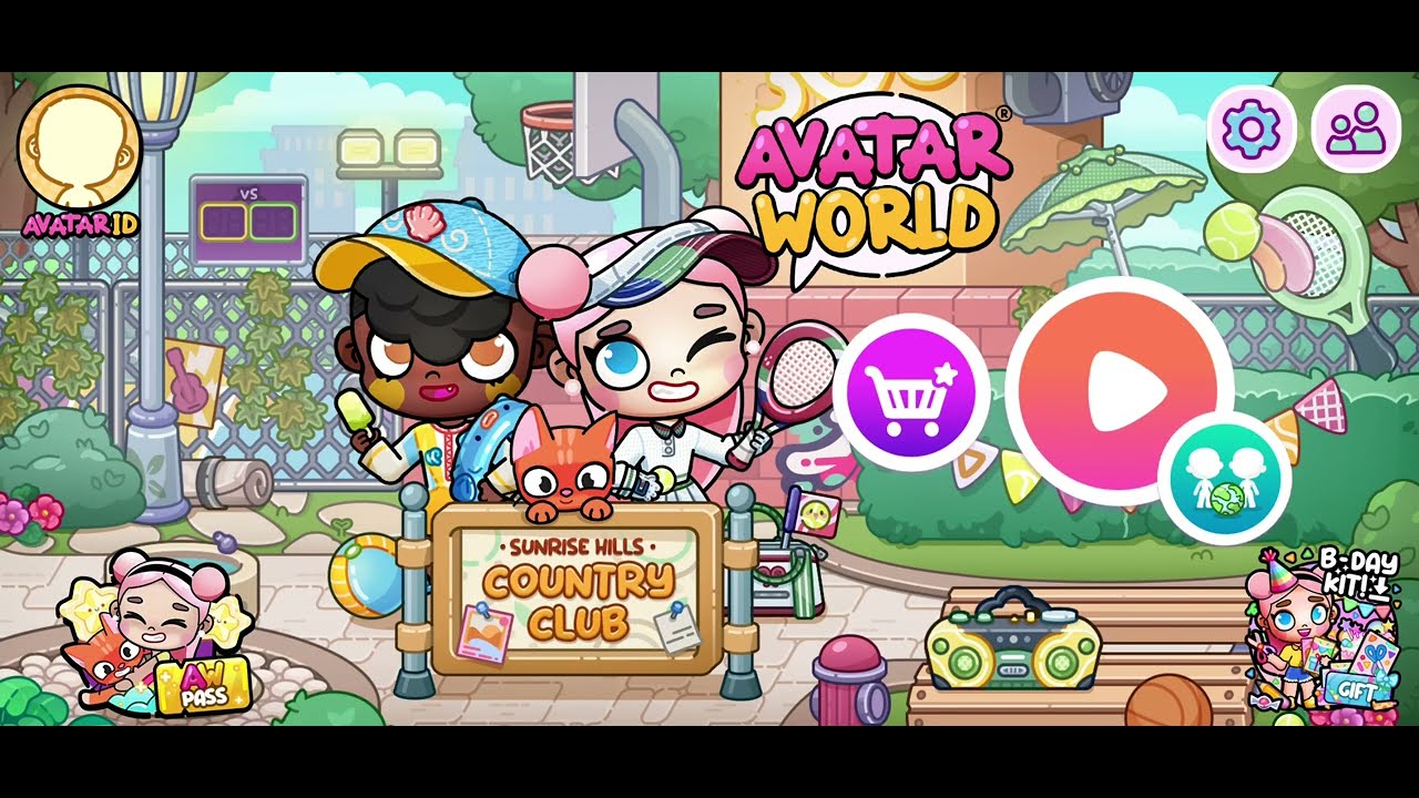 Joguei avatar world  