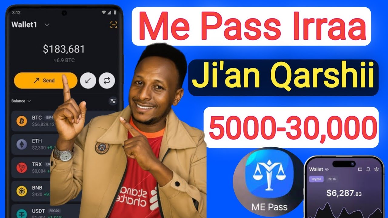 App ME PASS Irra Ji'an Qarshii 5,000-30,000 Hojjachuu Dandessuu | How To Make MONEY ON Me Pass