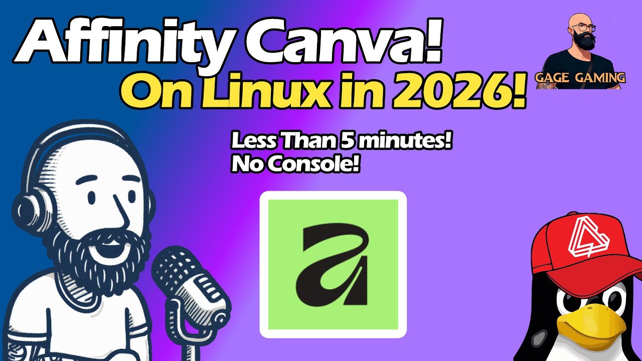 Affinity Canva на Linux всего за несколько кликов! Без консоли! Менее чем за 5 минут!