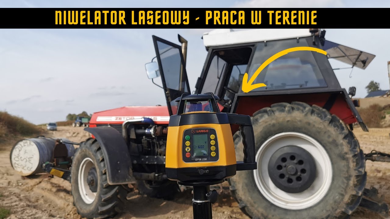 Budowa indycznika - mierzymy teren. Lamigo Spin 230 nowy niwelator laserowy na gospodarstwie.  