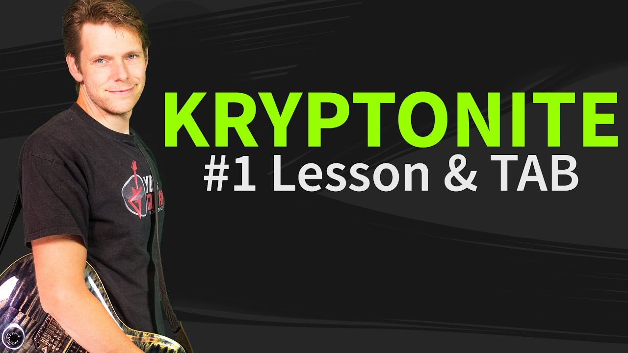 How To Play Kryptonite Guitar Lesson & TAB - 3 Doors Down