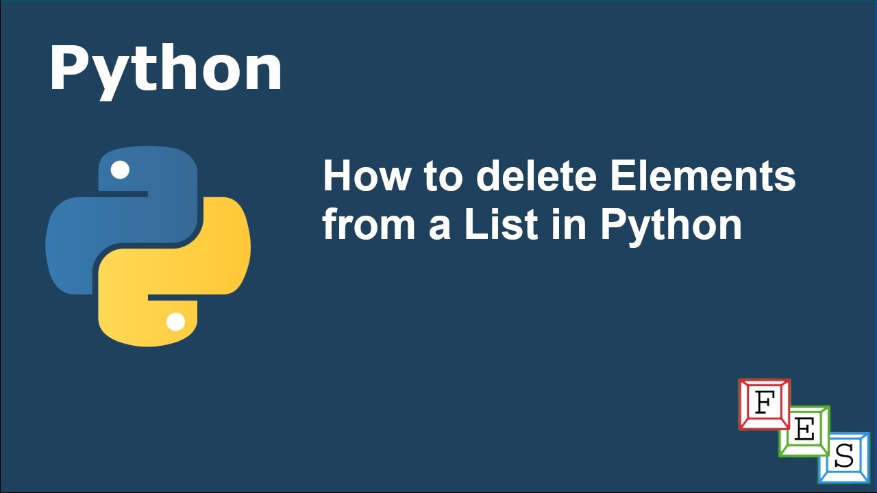 Как удалить элементы из списка в Python