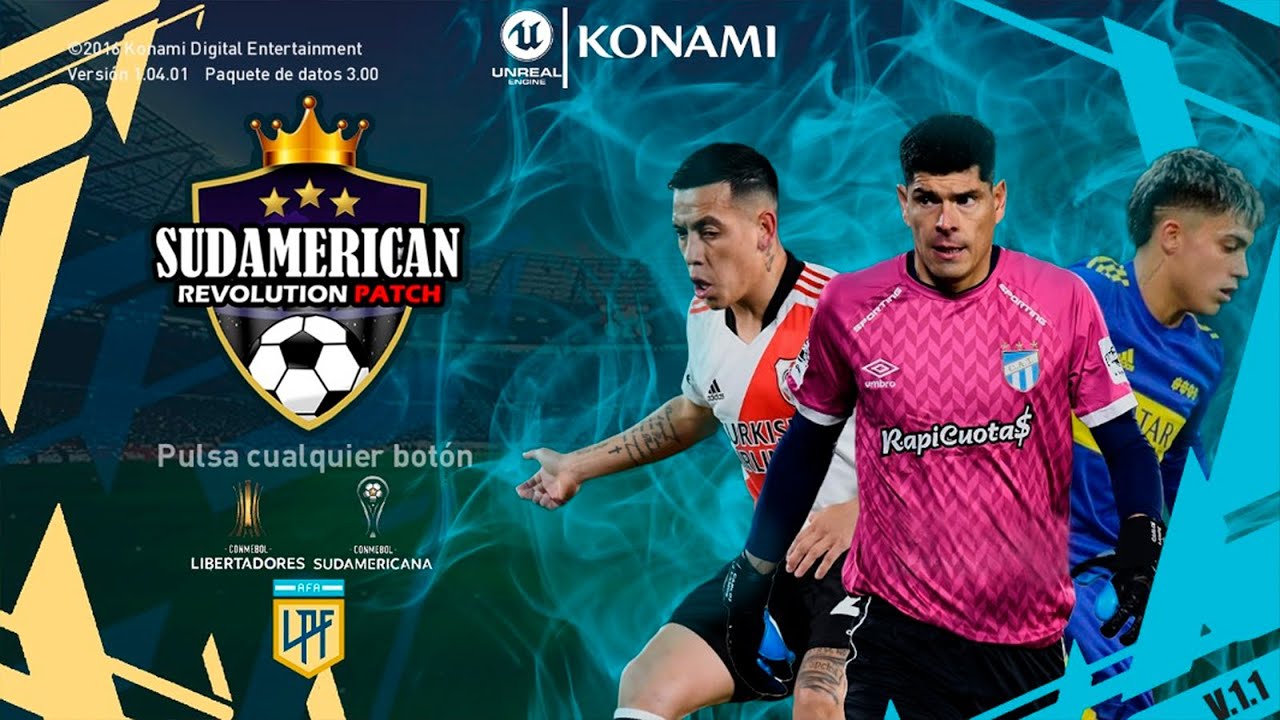 PARCHE SUDAMERICANO SUDAMERICAN REVOLUTION PC BAJOS REQUISITOS😍PES 2017 A PES 2023