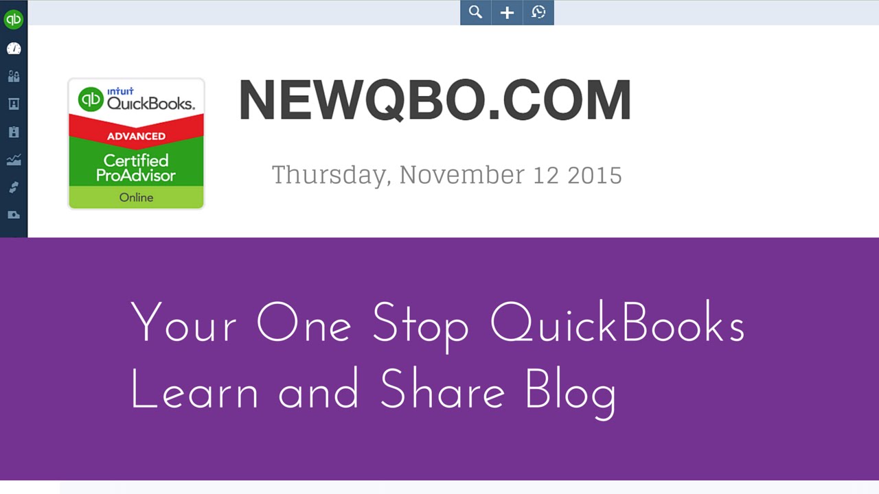 QuickBooks Online QBO: NEWQBO.COM your one stop quickbooks learn and share blog