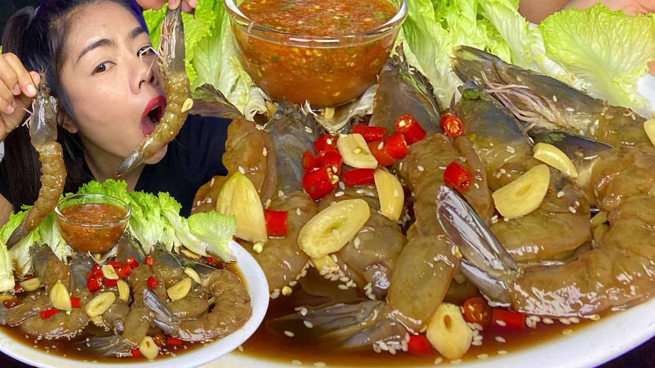 กุ้งดองตัวใหญ่มาก