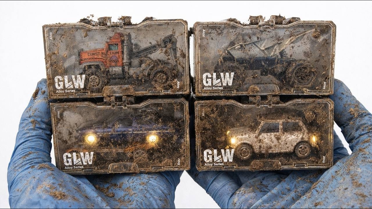 The surreal Cleaning Process  of a Alloy Series Mini Car After an Extreme Off-Road Adventure