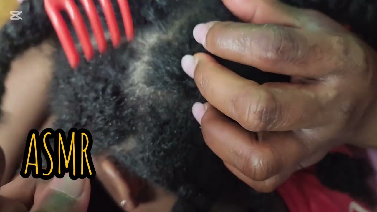 ASMR Hair Scratching & Scalp sounds Deep Relaxatin No Talking