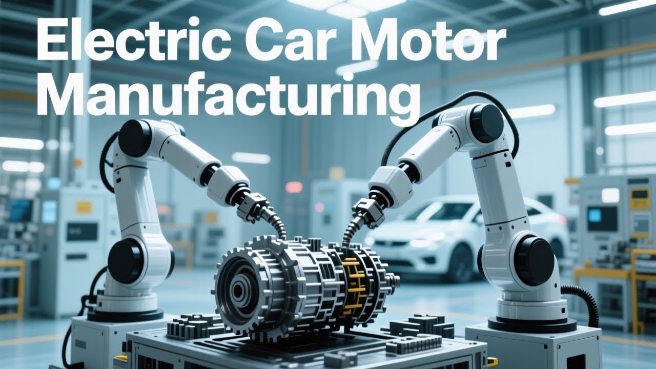 How Electric Car Motors Are Made (Inside a Modern EV Factory)