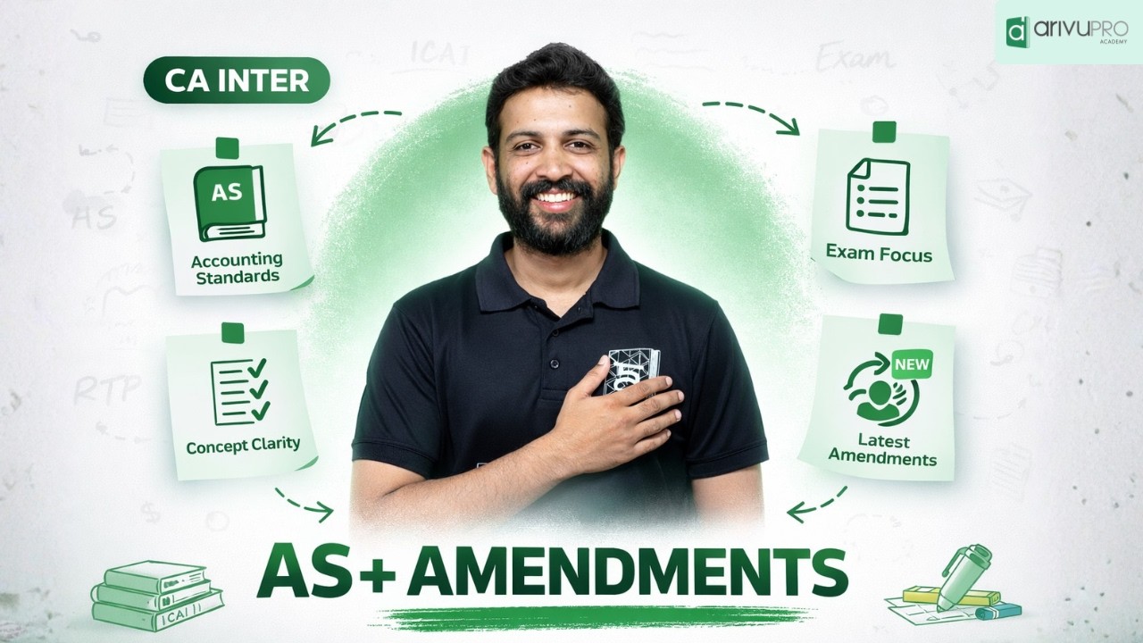 Intro to AS | Amendments | CA Inter | Advanced Accounting | CA Sandesh | ArivuPro