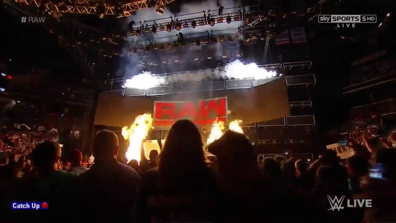 WWE Raw Pyro 2016 (After SummerSlam) (HD)