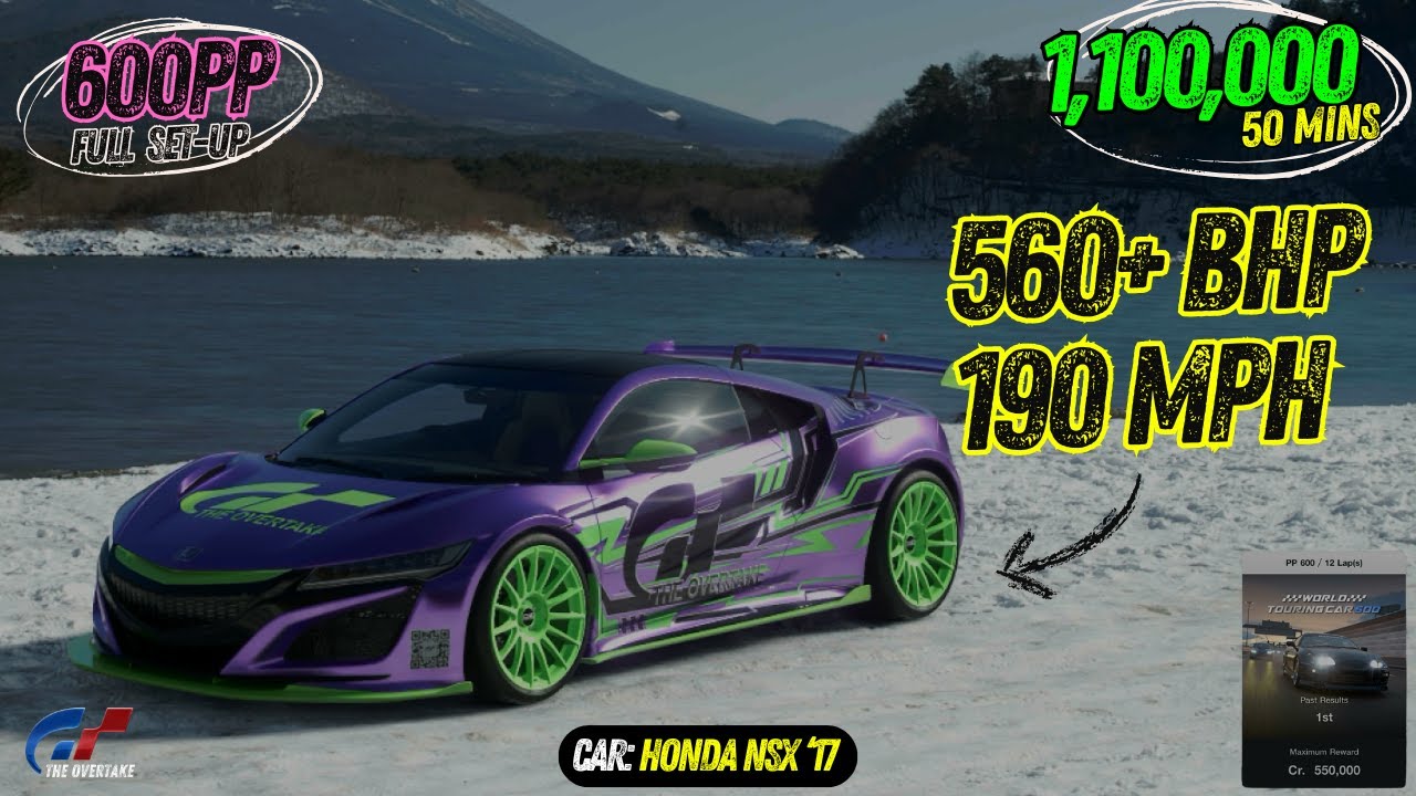 🚀 Honda NSX '17 600PP Tune | Credit Farming Made Easy | GT7