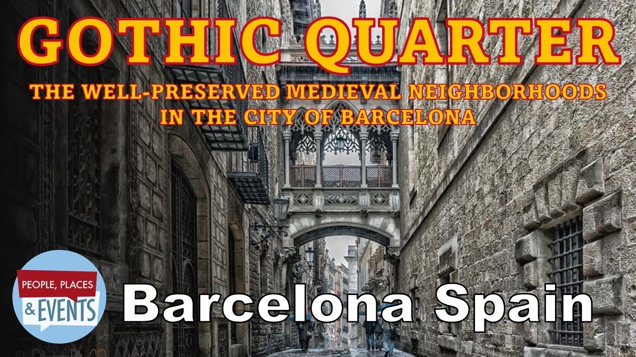 Gothic Quarter | Barcelona Spain | A Walking Tour - with Captions/Subtitles
