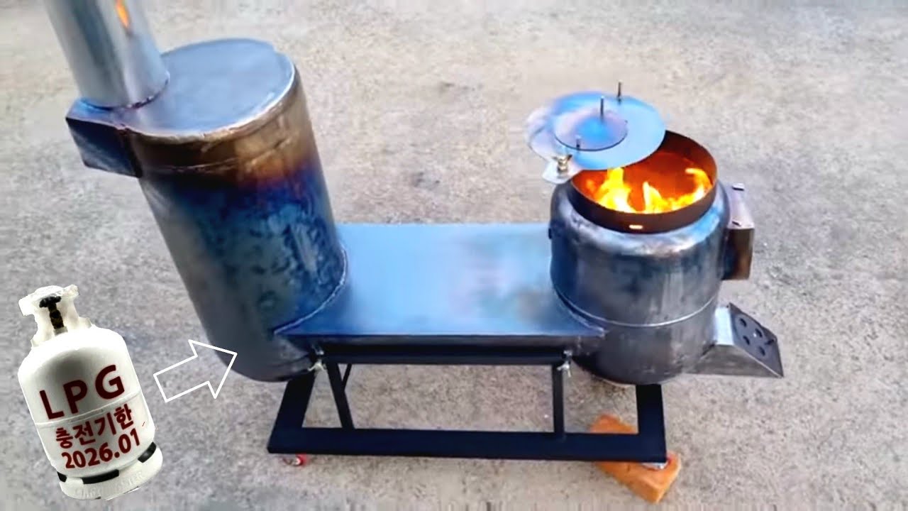 거꾸로 타는 난로 만들기 (The stove that burns upside down.)