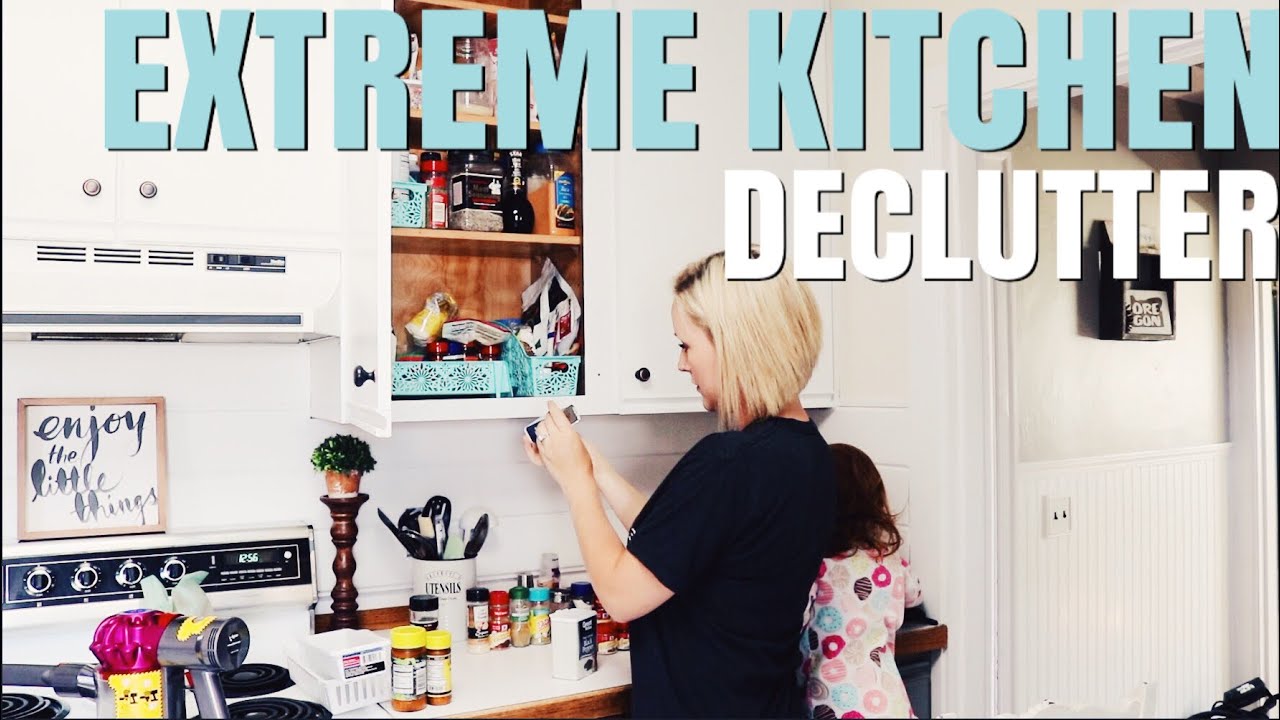 KITCHEN DECLUTTER & ORGANIZE! 💥  // CLEAN WITH ME