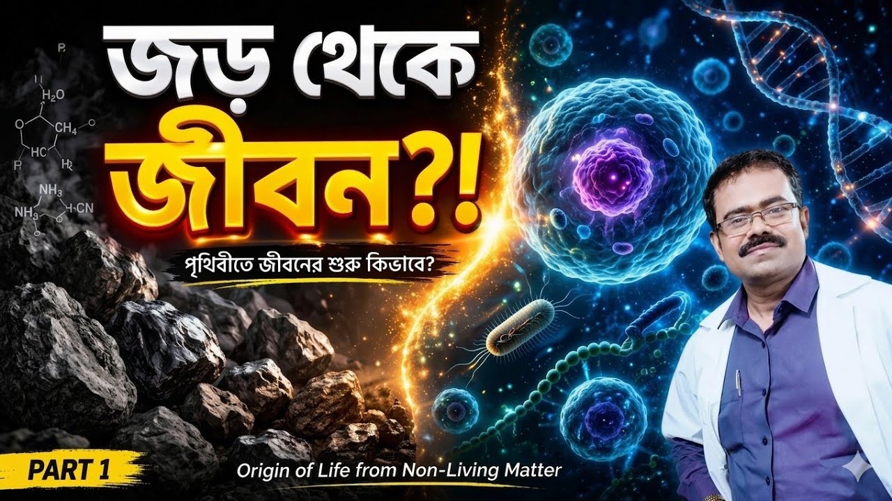 পৃথিবীতে জড় পদার্থ থেকে জীবের সৃষ্টি কিভাবে সম্ভব?|Part 1|Origin of Life from Non-Living Matter
