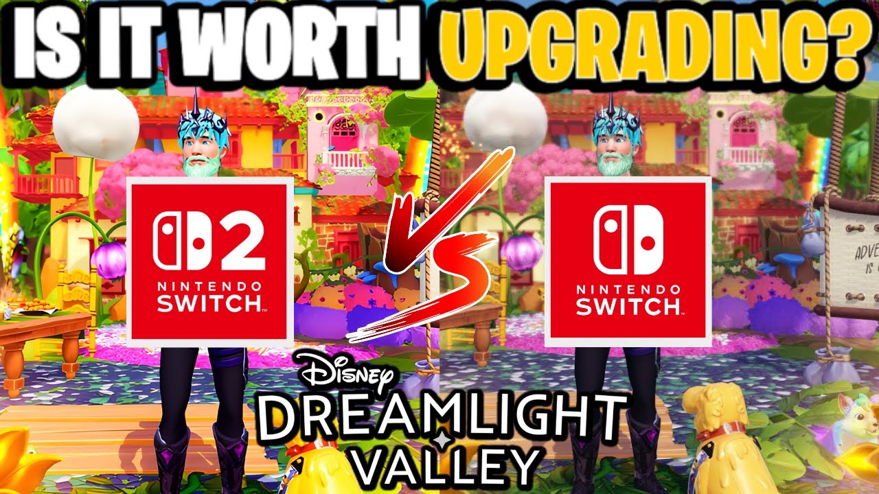 Сравнение Dreamlight Valley Switch 2 и OG Switch! [Более быстрая загрузка и многое другое] | Drea...