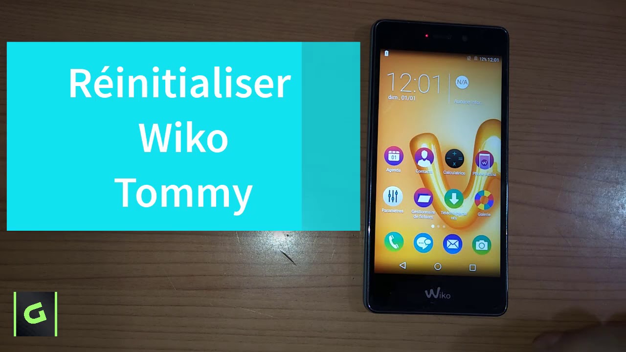 Réinitialiser le Wiko Tommy, Hard Reset Wiko Tommy