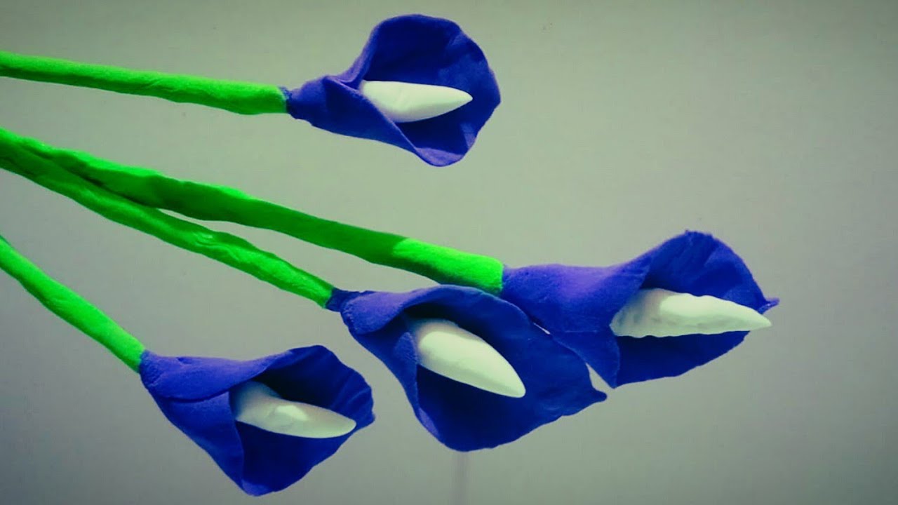 Clay Calla Lily Flower | Elegant DIY Clay Art Idea | Easy Handmade Flower Craft For Beginners