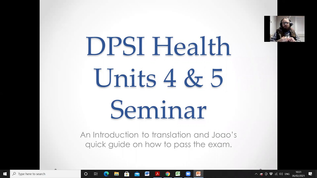 DPSI Units 4 and 5 (written translation) - breakdown & game plan