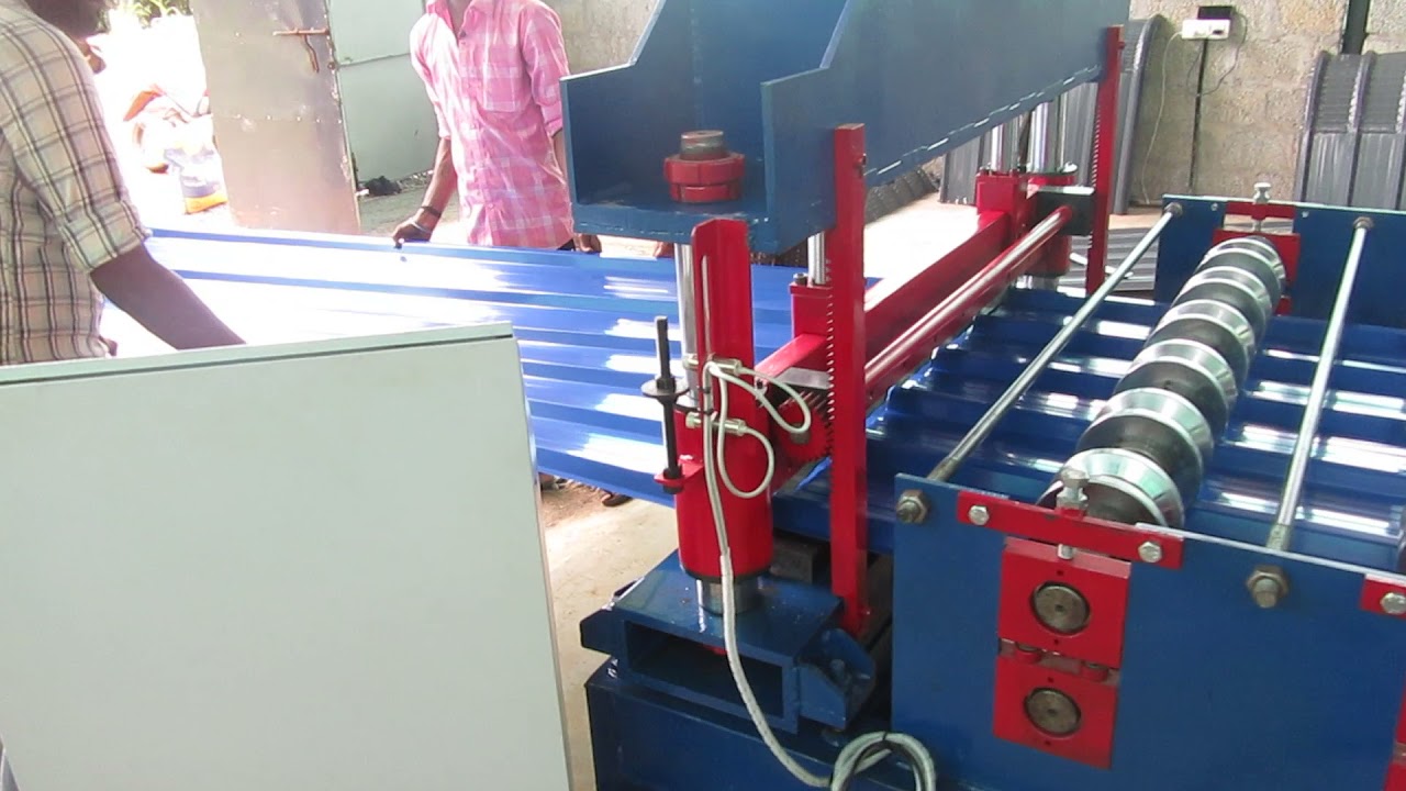 ROOFING SHEET ROLL FORMING MACHINE MANUFACTURERS IN COIMBATORE,TAMILNADU, MANTRICK HYDRAULIC,