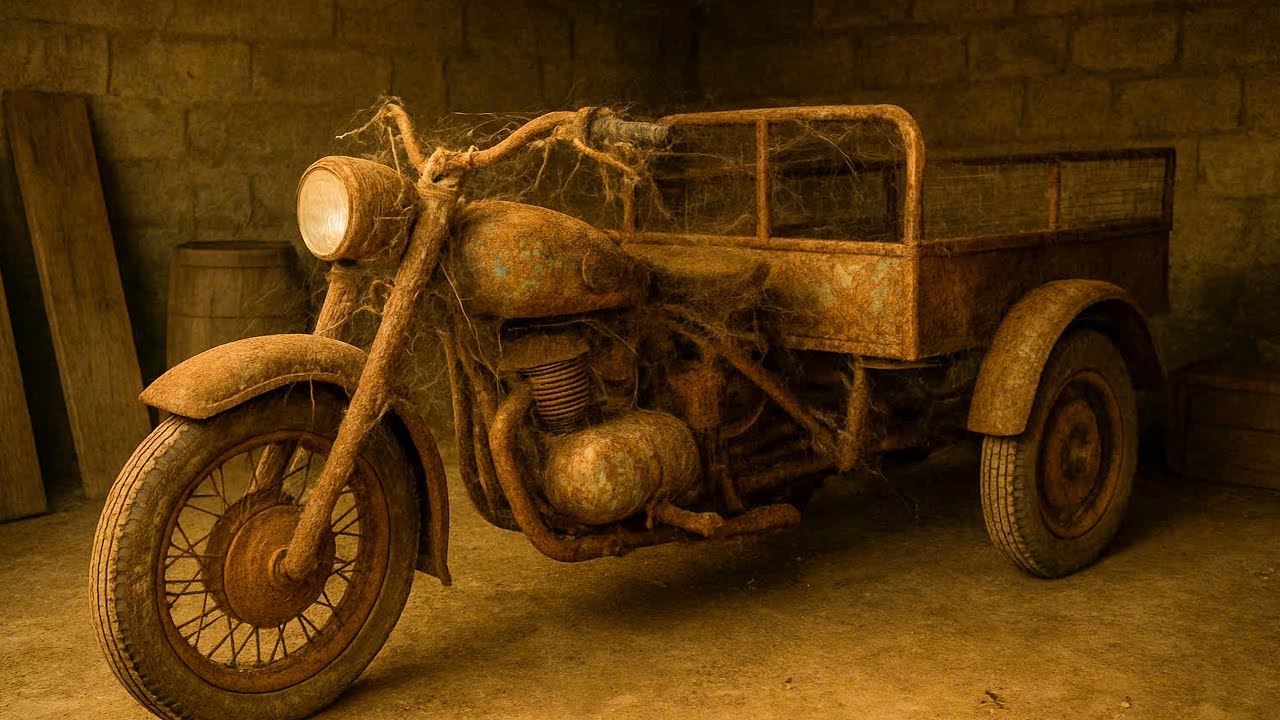 “From Scrap to Beast! Full Revival of a Forgotten 3-Wheeler”