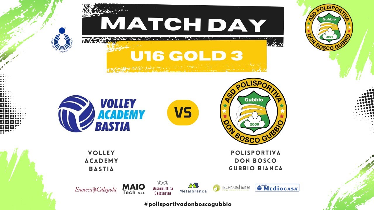 U16 Gold 3 - Volley Academy Bastia vs Polisportiva Don Bosco Gubbio Bianca