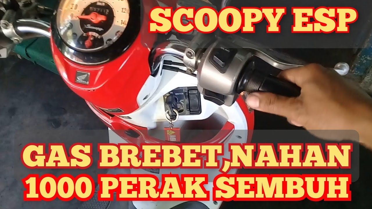 Cara memperbaiki scopy brebet gas nahan gak naik