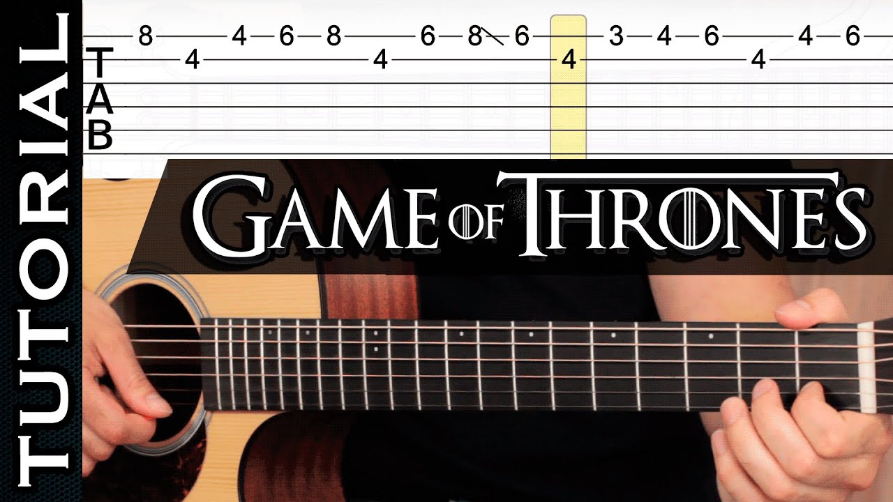 Juego de Tronos en Guitarra, Tutorial y Clase de Guitarra con Tabs y Partitura | Guitarraviva