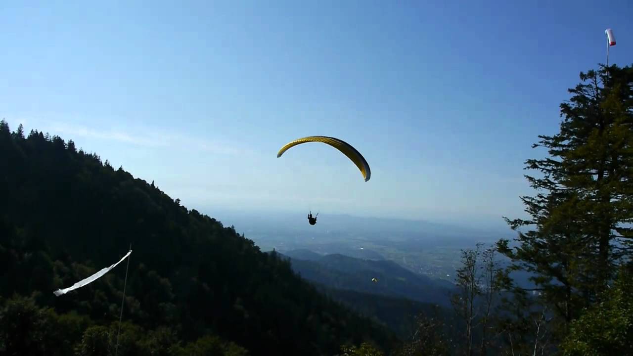 Gleitschirmfliegen auf dem Kandel