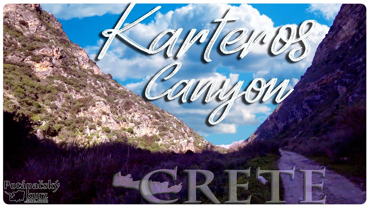 Crete, Karteros Canyon, Greece - Kr&eacute;ta v zime Karteros Canyon