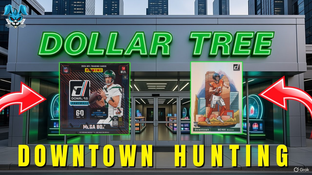 Охота за футбольными наборами Donruss из Dollar Tree! В погоне за неуловимыми наборами Downtown i...