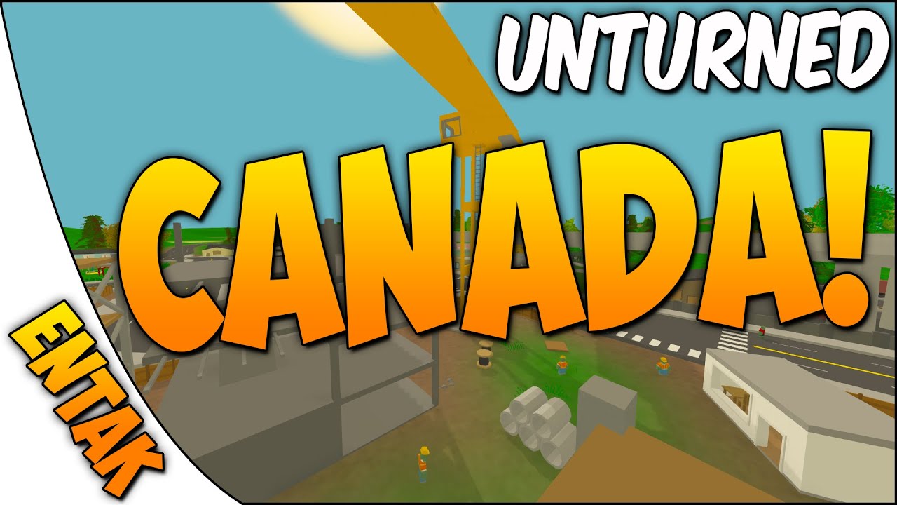 Unturned Canada Map Gameplay ➤ First Look, Big City, Construction Site & More [Part 1][3.0]